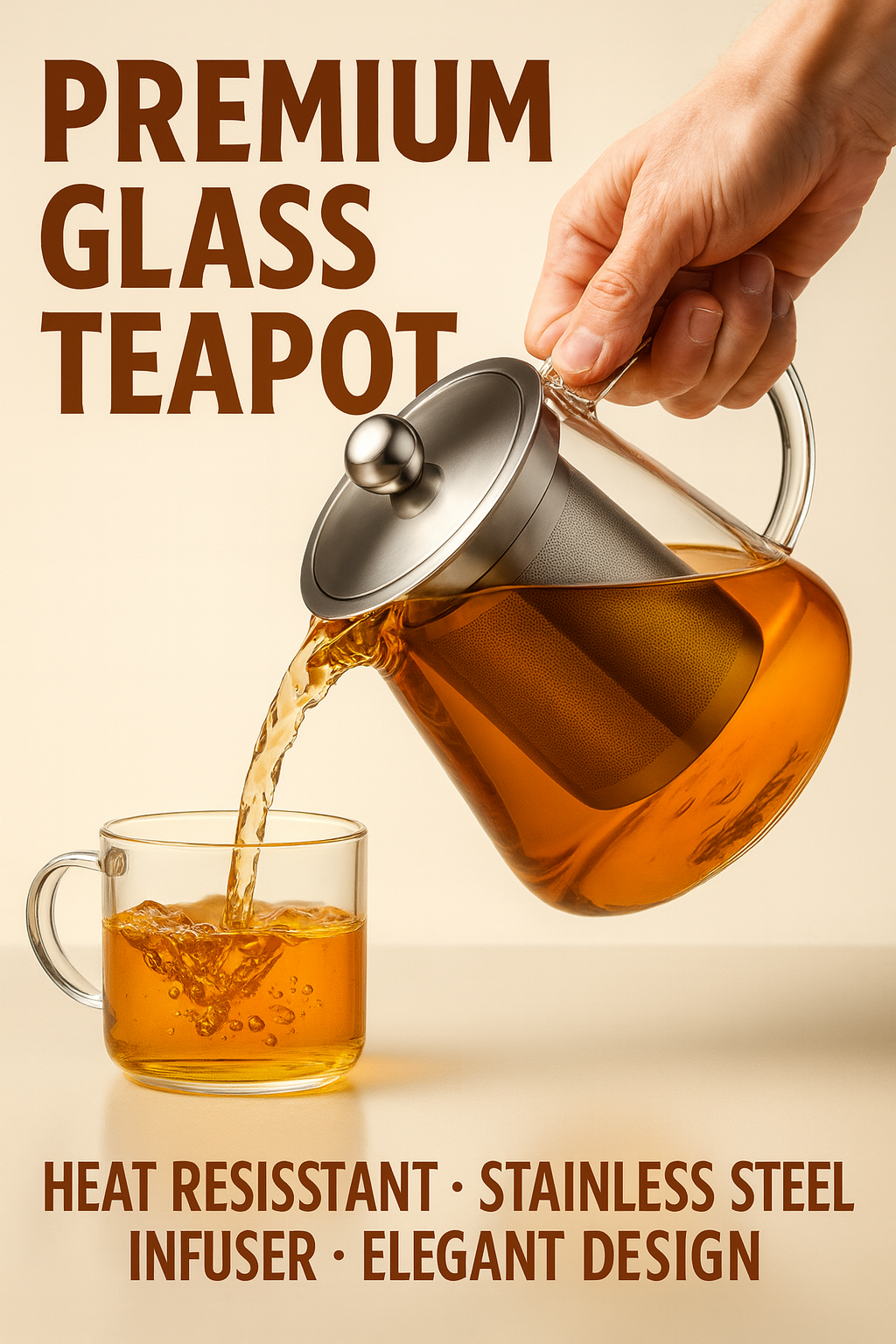 Transparent Pitcher – Ideal for Juice, Tea, Water & Beverages