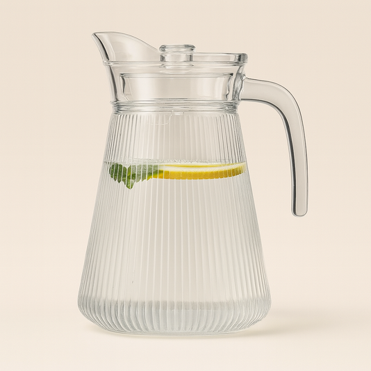 Water Jug – Premium Detox Glass Pitcher with Lid