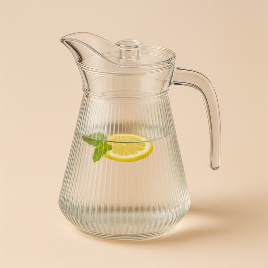 Water Jug – Premium Detox Glass Pitcher with Lid
