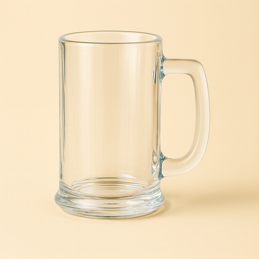 450ml Classic Heavy Base Beer Glass Mug – Crystal Clear, 1 Pc