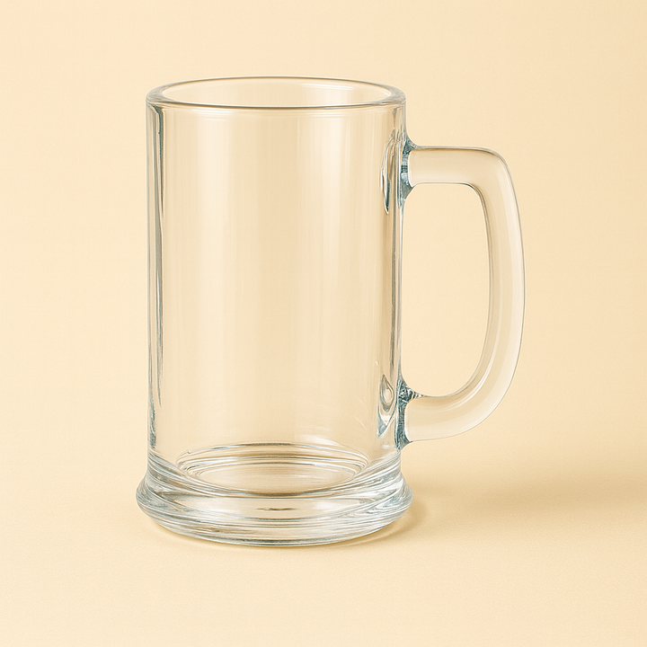 450ml Classic Heavy Base Beer Glass Mug – Crystal Clear, 1 Pc