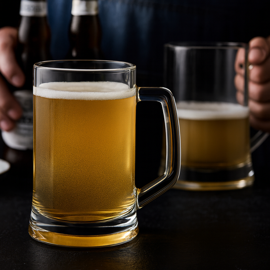 450ml Classic Heavy Base Beer Glass Mug – Crystal Clear, 1 Pc