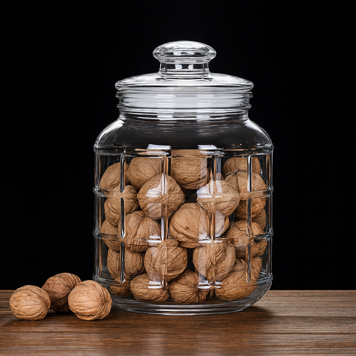 2000ml Pop Barni Glass Storage Jar with Airtight Silicone Seal Lid