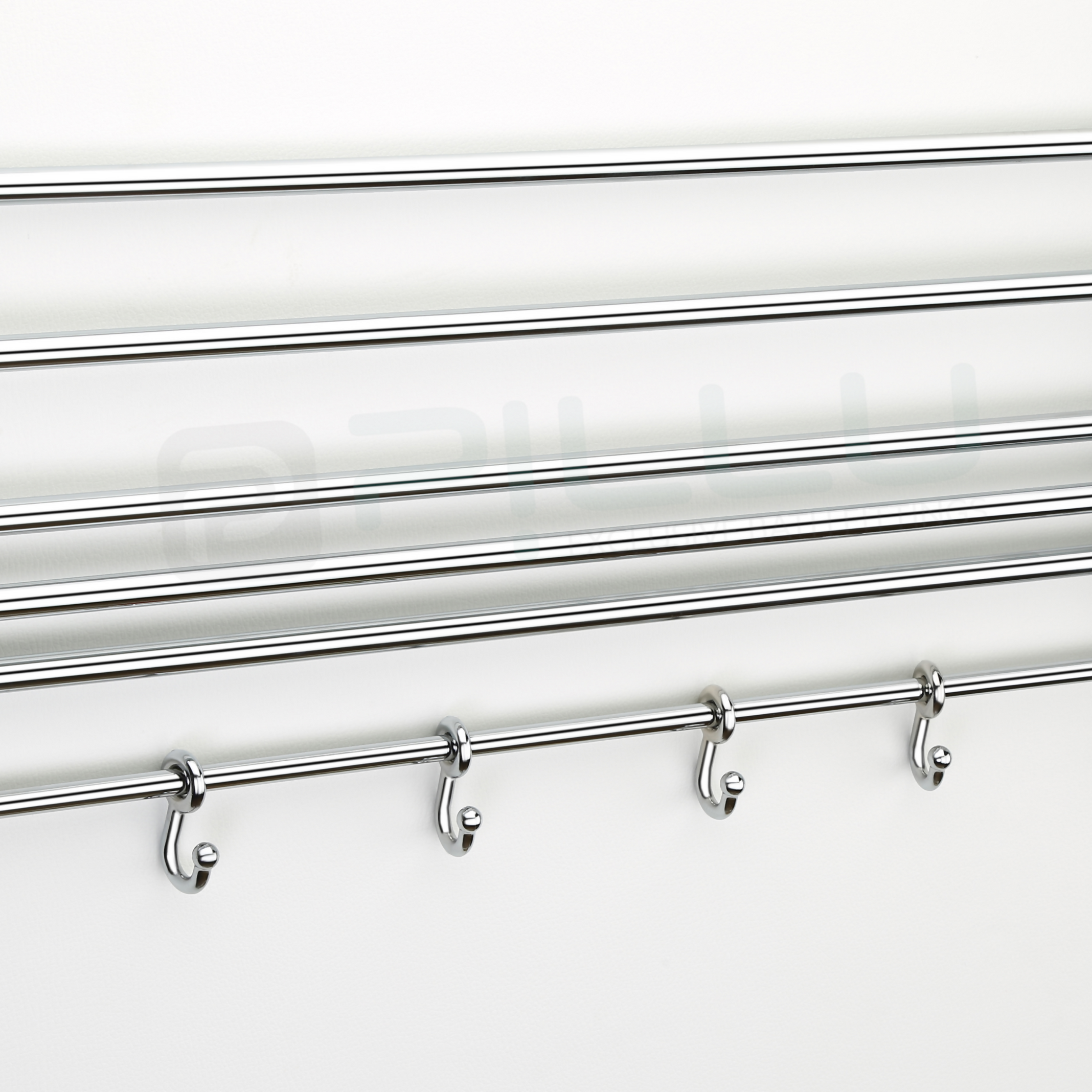 Pillu Bath Fitting High Grade 304 Stainless Steel Folding Towel Rack for Bathroom 2 Feet Long Towel Stand Towel Hanger Towel Holder Bathroom Accessories Silver Towel Holder Stainless Steel
