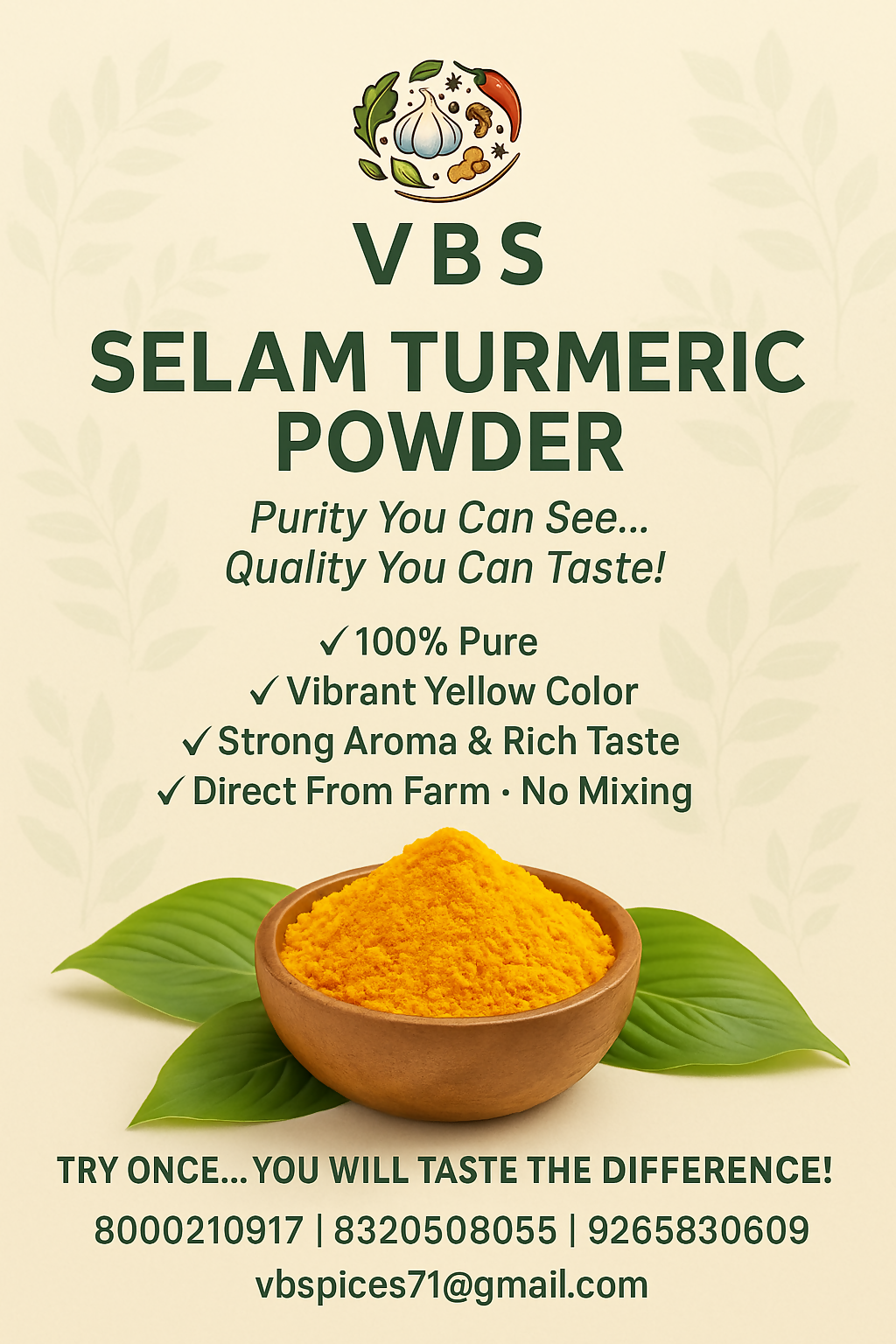 Selam turmeric powder