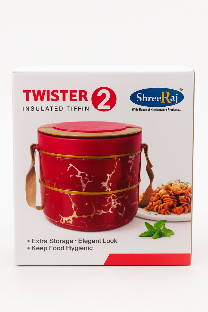 Tiffin Box Green Double Layer Lunch Box