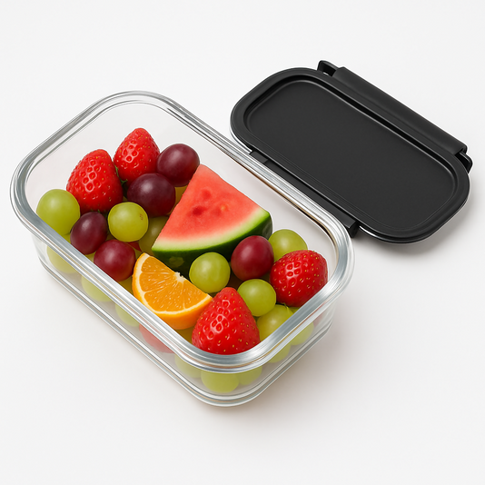 Transparent Glass Storage Container 300 ml