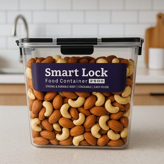 Smart Lock Airtight Food Container 2500ml Large Storage Box