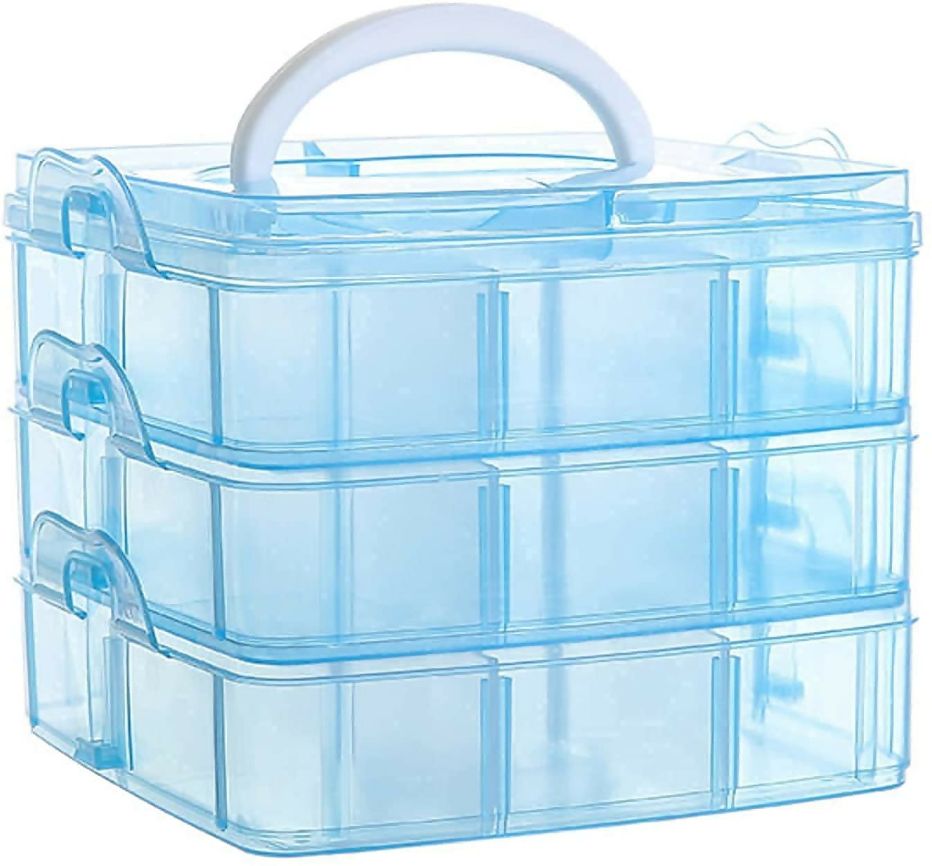 3 Layer 18 Grids Storage Plastic Boxes Medicine Jewelry Bead Storage Box Container Organizer Case Craft Boxes