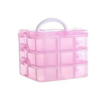 3 Layer 18 Grids Storage Plastic Boxes Medicine Jewelry Bead Storage Box Container Organizer Case Craft Boxes