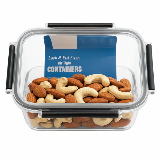 Transparent Glass Storage Container 300 ml