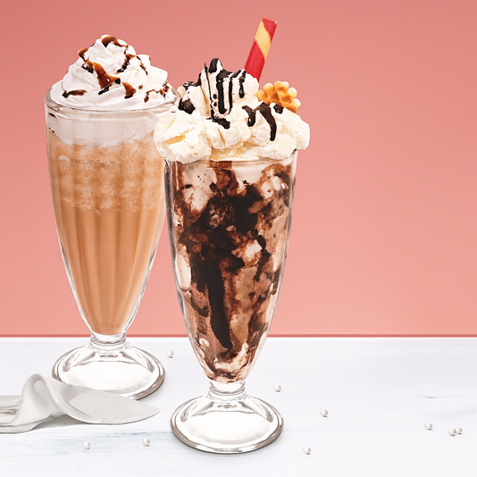 Set of 2 Tall Sundae Glasses – 350ml Ice Cream & Dessert Bowls