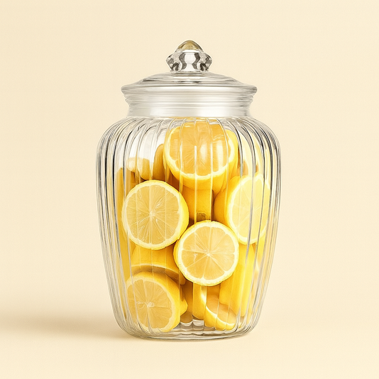 2200ml Airtight Glass Food Storage Jar with Lid – Wide Mouth