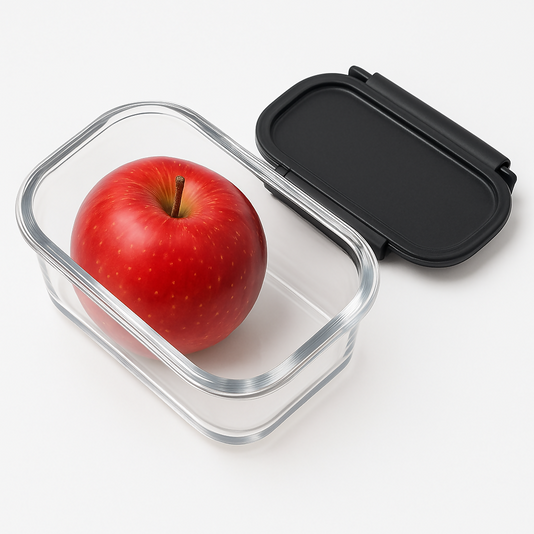 Transparent Glass Storage Container 300 ml