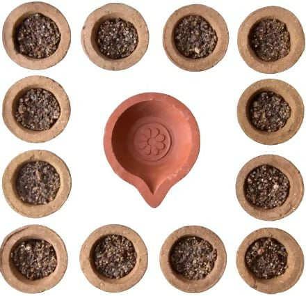 VRUNDAVAN NURSERY & GAUSHALA Sambrani Dhoop Cups for Pooja, Natural & Aromatic Premium Loban Cups, Long-Lasting Fragrance (12 Piece Set)